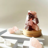 水晶擴香組 富士山款 魅力處方｜粉水晶Ｘ草莓晶