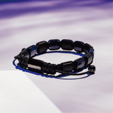 Nouvelle｜Azure Radiance｜青金石。黑瑪瑙手鏈