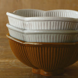 Studio M' fleuron 線條刻紋梅花碗 共二色