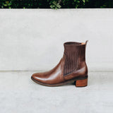 襪系女紳 針織切爾西中跟靴