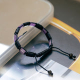 Nouvelle｜Aurora｜紫水晶。黑瑪瑙手鏈