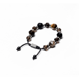 Empowerment ｜虎眼石。茶水晶。黑曜石｜編織款