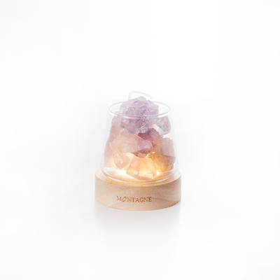 水晶擴香組 富士山款 mini｜紫水晶｜權利Ｘ守護
