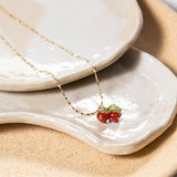 Cherry｜紅瑪瑙鎖骨鏈