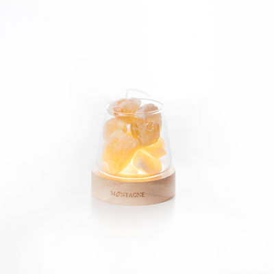 水晶擴香組 富士山款 mini｜黃水晶｜自信Ｘ生財