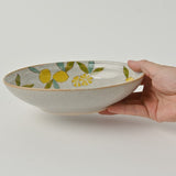 日本波佐見燒檸檬橢圓主菜碗