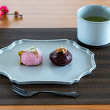 日本美濃燒畫框平盤 共三色