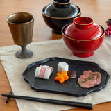 日本美濃燒畫框平盤 共三色