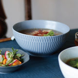 日本美濃燒小田陶器波紋大碗 共三色