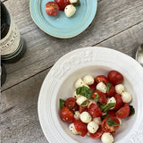 日本 Acanthus 古典浮雕不規則寬邊圓碗 共四色