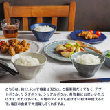 日本美濃燒刀脊紋花形飯碗 共三色