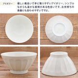 日本美濃燒刀脊紋花形飯碗 共三色