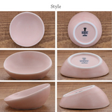 日本粉彩筷架斜面迷你碟 共八色