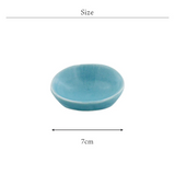 日本粉彩筷架斜面迷你碟 共八色