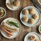 日本美濃燒 icing 雙色圓平盤 (SS-M) 共二色