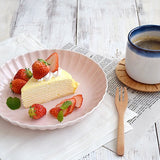 日本粉彩荷葉邊圓盤 共五色