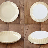 日本粉彩荷葉邊圓盤 共五色