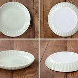 日本粉彩荷葉邊圓盤 共五色