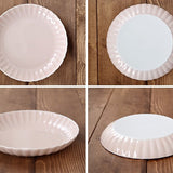 日本粉彩荷葉邊圓盤 共五色