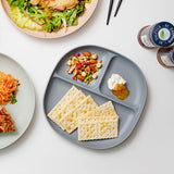 日本木紋抗菌分隔餐盤 共四色