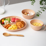 日本木紋抗菌分隔餐盤 共四色