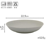 日本 THE VESSEL 輕量直線刻紋深盤 共五色