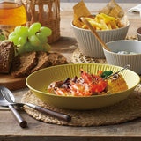 日本 THE VESSEL 輕量直線刻紋深盤 共五色