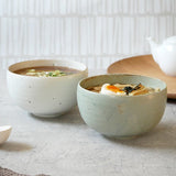 日本 EAST table 美濃燒丸形蓋飯碗 共二色