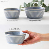 日本美濃燒 Albee 直線刻紋輕量平底圓碗 (S/M) 共三色