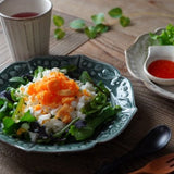 日本益子燒鈴蘭花盤 共二色