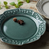 日本益子燒鈴蘭花盤 共二色