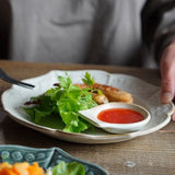 日本益子燒鈴蘭花盤 共二色