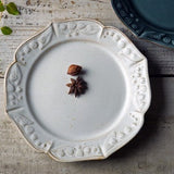 日本益子燒鈴蘭花盤 共二色