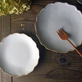 日本益子鐵線蓮花形盤 (S/L)