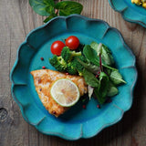 日本益子燒向日葵花盤 共二色