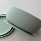 日本 kawaii&born 兒童熊熊帶蓋吸盤碗 共五色