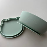 日本 kawaii&born 兒童熊熊帶蓋吸盤碗 共五色