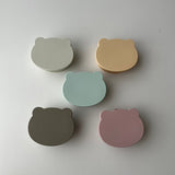 日本 kawaii&born 兒童熊熊帶蓋吸盤碗 共五色