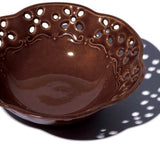 日本美濃燒蕾絲碗 共四款 共二色