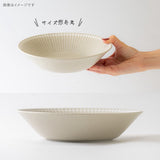 日本美濃燒 Albee 直線刻紋輕量深盤 共五色