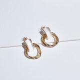三疊圈氣質耳環 Trifold Ring Earrings