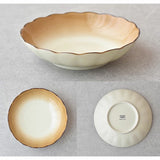 日本透明十草深盤 共三色