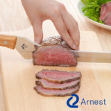 日本製 Arnest燕三條櫸木鉬釩不鏽鋼麵包刀