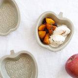 日本益子燒吉澤窯淡綠色蘋果小盤