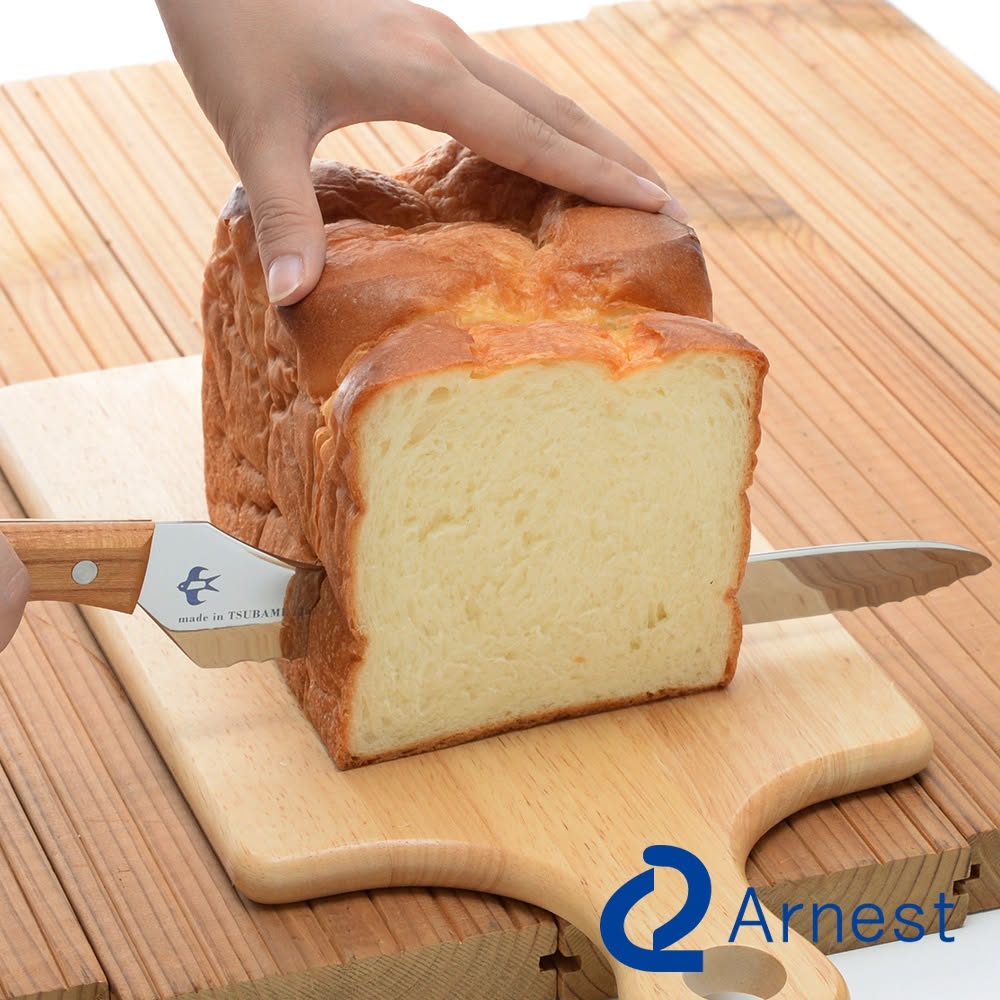 日本製 Arnest燕三條櫸木鉬釩不鏽鋼麵包刀