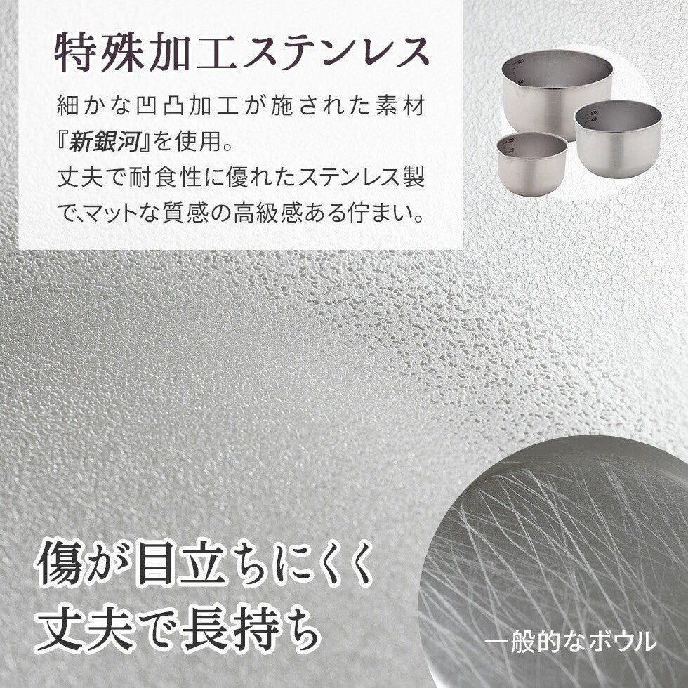 日本製Arnest 燕三條霧面不銹鋼深型調理碗３入組
