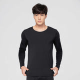 第五代溫灸刷毛圓領發熱衣（男）