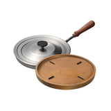 大人的鐵板 圓型(附蓋) + 隔熱木托盤