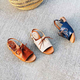 涼涼佛卡夏 荔紋繫帶軟底涼鞋