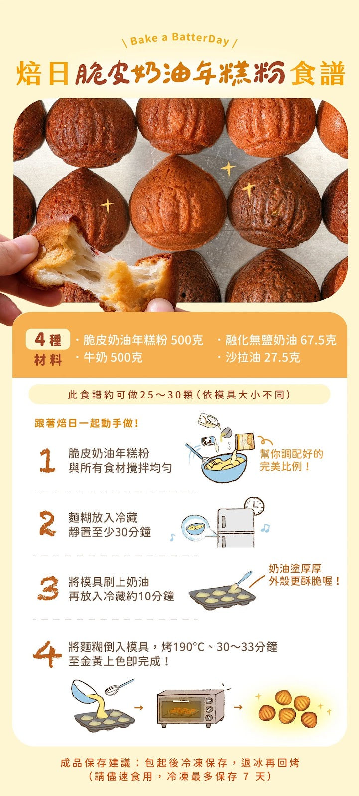 【BatterDay焙日】脆皮奶油蛋糕粉